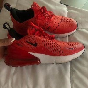 Red Nike Air Max 270s